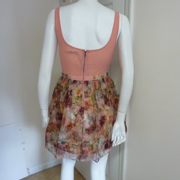 ALICE + OLIVIA Chara Mixed Media Mini Dress - Picture 9 of 10